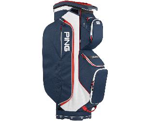 PING 2026 TRAVERSE GOLF CART BAG - NAVY / RED