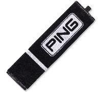 PING 2026 TRIFOLD GOLF TOWEL - BLACK