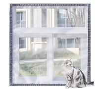 ping bu Cat Balcony Nets Window Guard,Window Screen Mesh Protection for Cats Safety,Fly Screen Mosquito Net Anti-Scratch Insect Bites DIY Size (60x120cm,B)