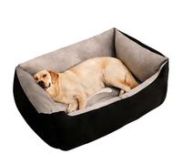 ping bu Large Dog Bed,Washable Orthopedic Dog Beds Sofa,Rectangle Calming Pet Beds Couch Soft Dogs Bed Anti-Anxiety for Dogs Cats Puppy Mat (60X45cm,Black)