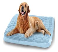 ping bu Large Dog Bed Washable Sleeping Dogs Bed Soft,Plush Large Dog Beds Luxury Cat Beds Calming,Dogs Cushion Anti Anxiety Mattresses (Blue,S-45 * 30cm)