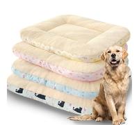 ping bu Large Dog Cat Beds Fluffy Washable Dogs Bed,9CM Thick Warm Luxury Dog Bed Anti Anxiety,Large Soft Calming Sleep Dogs Beds for Pets (Pink,L-70cmX50cm)