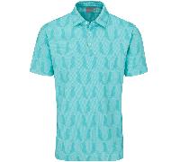 PING MR PING PRINTED GOLF POLO SHIRT - ARUBA