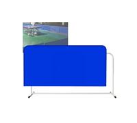 Ping Pong Baffle Field Fence Surround Block for Table Tennis Court,Portable For Playing Home Community Game Room(140x75cm/2pieces)