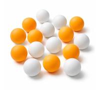 Ping Pong Balls Pack of 16 - White and Orange Table Tennis Balls - Standard 40mm Size Suitable for Indoor and Outdoor Games