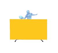 Ping Pong Court Fence, Temporary Competition, Galvanized Steel Pipe Frame, Suitable for Daily Recreation, Training and(Yellow,1-pieces)