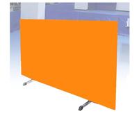 Ping Pong Field Fence Surround Baffles Block,Galvanized Easier Ball Pickup,Sport Court Partition Screen,for Club/School(Orange,140x75cm-2pieces)