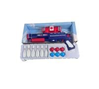 Ping Pong Gun Toy Set - Includes 6 Bowling Pins & Ping Pong Balls | Fun Indoor Shooting Game for Kids