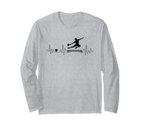 Ping Pong Heartbeat with Heart for Table Tennis Champions Long Sleeve T-Shirt