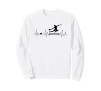 Ping Pong Heartbeat With Heart For Table Tennis Champions Sweatshirt