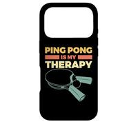 Ping Pong is My Therapy - Motivational Table Tennis Quote Case for iPhone 17 Pro