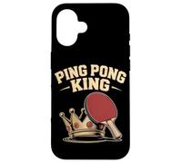 Ping Pong King Table Tennis Champion Crown Case for iPhone 16