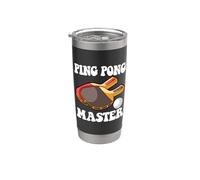 Ping Pong Master Champion Table Tennis Bat Paddle Topspin Stainless Steel Insulated Tumbler