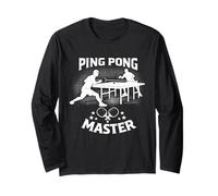 Ping Pong Master Retro Table Tennis Player Champion Long Sleeve T-Shirt