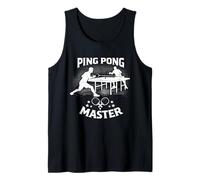 Ping Pong Master Retro Table Tennis Player Champion Tank Top