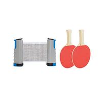 Ping Pong Net Instant Retractable Rack Racket Net, Ping Pong Net Rack Set (Color : Black 1 Set) (Grey 1 Set)