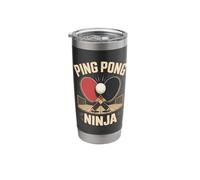 Ping Pong Ninja Table Tennis Player Master Stainless Steel Insulated Tumbler
