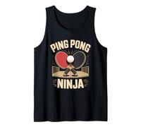 Ping Pong Ninja Table Tennis Player Master Tank Top