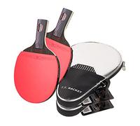 Ping Pong Paddle Set,Ping Pong Bat for Sports Training,ITTF Approved Rubber,Carbon Performance-Level Table Tennis Racket 2 Pack/Long Handle