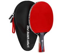 Ping Pong Paddle with Killer Spin + Case for Free - Professional Table Tennis Racket for Beginner and Advanced Players - Improve Your Ping Pong Skills with JT Ping Pong Paddle Set (red)