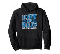 Ping Pong Player Who Strictly Enforces Rules Table Tennis Pullover Hoodie