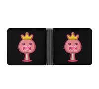 Ping Pong Queen Bifold Wallet Leather Slim Cash Card Holder Cute Purse