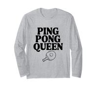 Ping Pong Queen Fun and Fierce Table Tennis Lover Long Sleeve T-Shirt