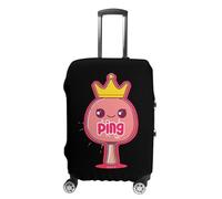 Ping Pong Queen Travel Luggage Cover Washable Anti-Scratch Baggage Suitcase Protector S