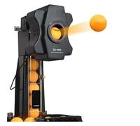 Ping Pong Robot, Automatic Ping Pong Ball Machine with Practice Recycling Catch Net, 9 Different Rotating Balls and 30-90 Times Ball Frequency