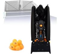 Ping Pong Robot Home Use, Table Tennis Training Machine Professional, Cordless Controller, Multi Mode Speed Spin Control, Indoor Practice Tool, With 100/200 Balls(100balls)