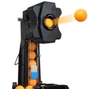 Ping Pong Robot with Catch Net, Automatic Table Tennis Serving Machine for Home Practice, Includes 100 Table Tennis Balls - Ideal for Training and Skill Development