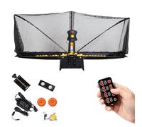 Ping Pong Serving Machine Alternative - Real Auto Recycling System, 9 Spin Patterns, Adjustable Speed/Frequency, Foldable 31.5×13×11.4in - Beginner Friendly
