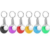 Ping Pong Table Tennis Ball Keychain tennis keyring Ping Pong Keyrings Cute Ping Pong Racket Pendant Key Holder Ping Pong Bat Key Luggage Accessories Souvenir Gift (black)