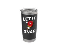 Ping Pong Table Tennis Let It Snap Retro Paddle Stainless Steel Insulated Tumbler
