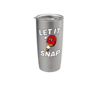 Ping Pong Table Tennis Let It Snap Retro Paddle Stainless Steel Insulated Tumbler