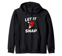 Ping Pong Table Tennis Let It Snap Retro Paddle Zip Hoodie