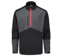 PING SENSORDRY S2 PRO HALF ZIP WATERPROOF JACKET - BLACK / ASPHALT