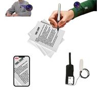 PingaOculto Mini Spy Camera Hidden Wifi Exams Small Lens (Extended Battery) | Camouflaged as a real button. Micro camera 4K with live remote view from the phone, for copying in exams and tests