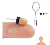 PingaOculto Spy Earpiece Wireless Earphones Invisible Hidden Mini Headset Exam Phone Microphone Adhesive Strips - Secret Earphone Micro Listening Device Ear (Spy Earpiece Vip Pro Mini + Microphone)