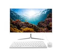 PINGDY 27” All-in-One Desktop Computers, N5095 Quad-Core Desktop Computer PC, 16G RAM 512G SSD IPS HD Ultra-Thin Display, USB3.0 Built-in Speaker Keyboard Mouse for Gaming Office Study