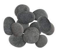 PINGEUI 12 PCS Painting Rocks, 8-10cm Flat Large Pebbles for Painting, Hand Painted Stone River Rocks for Arts and Craft DIY Decoration