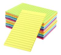 PINGEUI 16 Pads Lined Sticky Notes, 4x6 Inch Self Stick Notes 8 Bright Colors Lined Stick Notes for Office,Home,School, Meeting 50 Sheets/Pad 800 Sheets Total