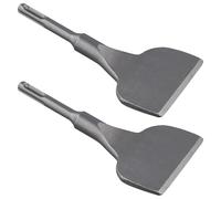 PINGEUI 2 Pack SDS Chisel Bits, SDS Plus Chisel 165mm x 75mm, Bent Tile Chisels for Concrete, Floor Tiles & Ceramics