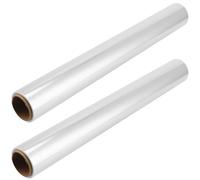 PINGEUI 2 Roll 40cm x 30m Clear Cellophane Wraps, 2.5 Mil Tickness Transparent Cellophane Wrap Cellophane Gift Wrap Roll, Cellophane Wrap for Hampers, Florist, Crafts, Christmas Gifts