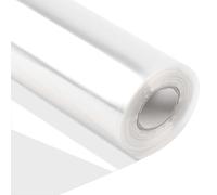 PINGEUI 2 Rolls 80cm × 50m Clear Cellophane Wrap Roll, Transparent Wrapping Paper, Crystal Clear Wrapping Rolls for Baskets, Gift, Flower Wrapping
