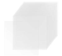 PINGEUI 30 PCS Clear Blank Mylar Sheets, 12 x 12 Inch Transparent Square Stencil Paper for Cutting Vinyl, 6 Mil Thickness Plastic Template