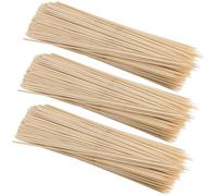 PINGEUI 300 Pcs Bamboo Barbecue Sticks, 40cm Natural Bamboo Skewers, Extra Long BBQ Sticks for BBQ, Kebab, Fruits, Cake Topper