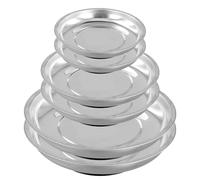 PINGEUI 6 Pcs Round Magnetic Trays, 3" 4" 6" Stainless Steel Magnetic Parts Tray, Magnet Bowl Tool Tray for Nuts and Bolts Socket Screw