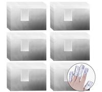 PINGEUI 700 Pcs Aluminium Foil Nail Wraps Nail Soak Off Wraps Gel Nail Remover Foils with Pre-attached Lint-Free Cotton Pads