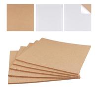 PINGEUI 8 Pack 30x30cm Square Cork Tiles for Walls, Self Adhesive Cork Board Bulletin Boards 6mm Thick for Pictures, Photos, Drawing